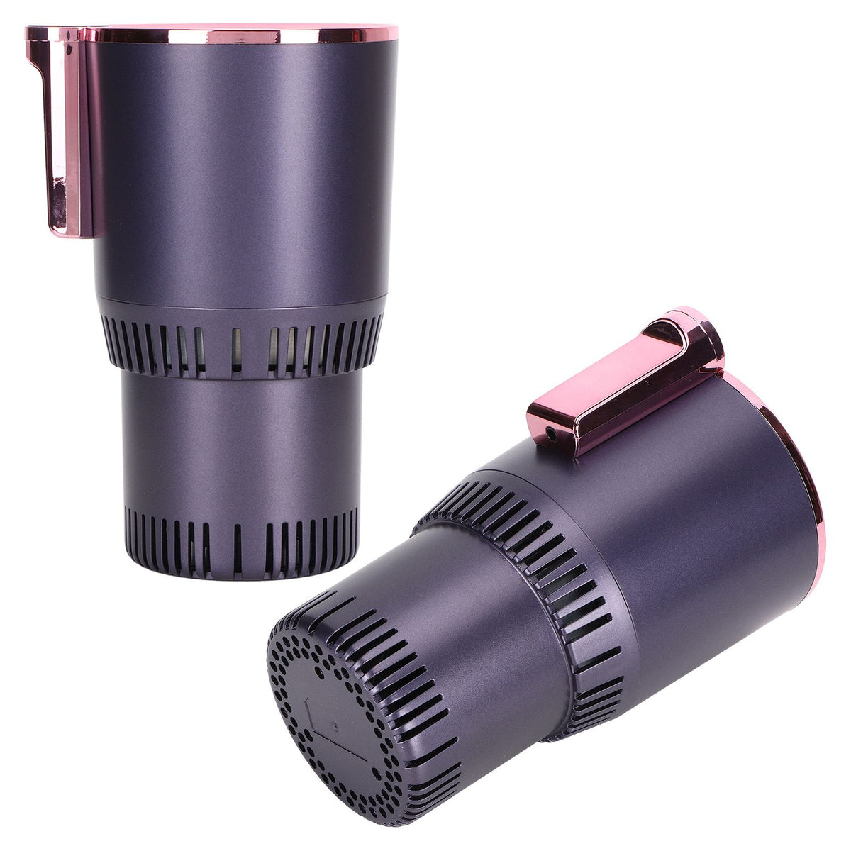 12V Car Cup Cooler Warmer Portable Car Heating Cooling Cup Holder for Home Travel UseRose Gold