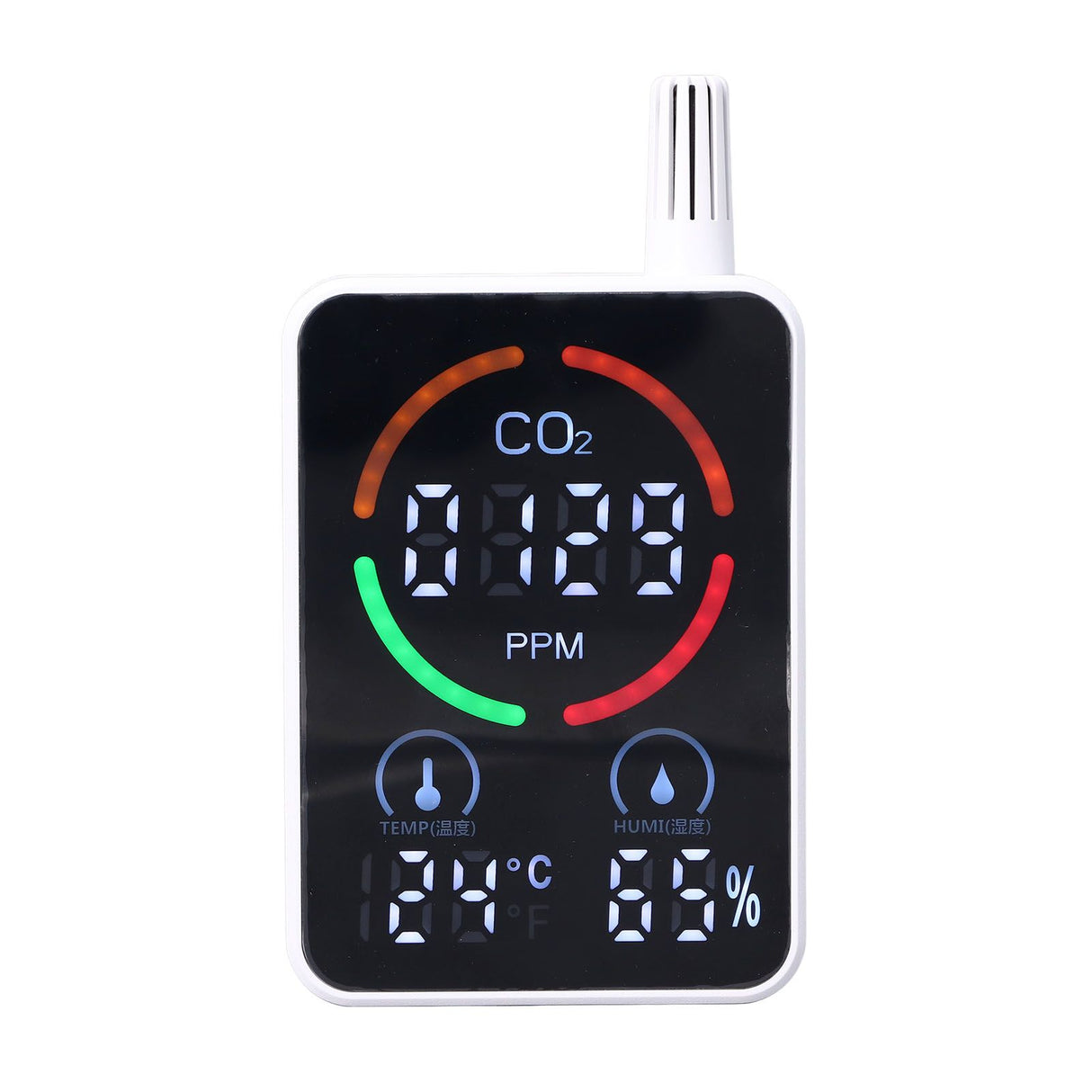 Air Quality Monitor Digital CO2 Meter Carbon Dioxide Detector Portable Temperature Humidity Tester