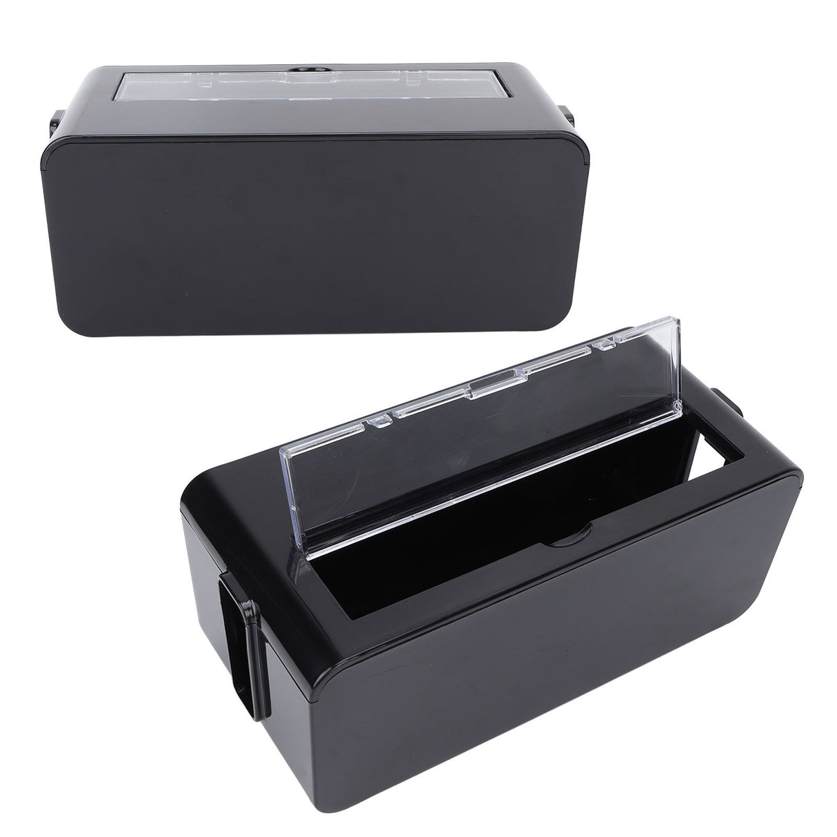 Power Socket Storage Box Safe Dustproof Socket Wire Organizer Plastic Box for Home MediumBlack