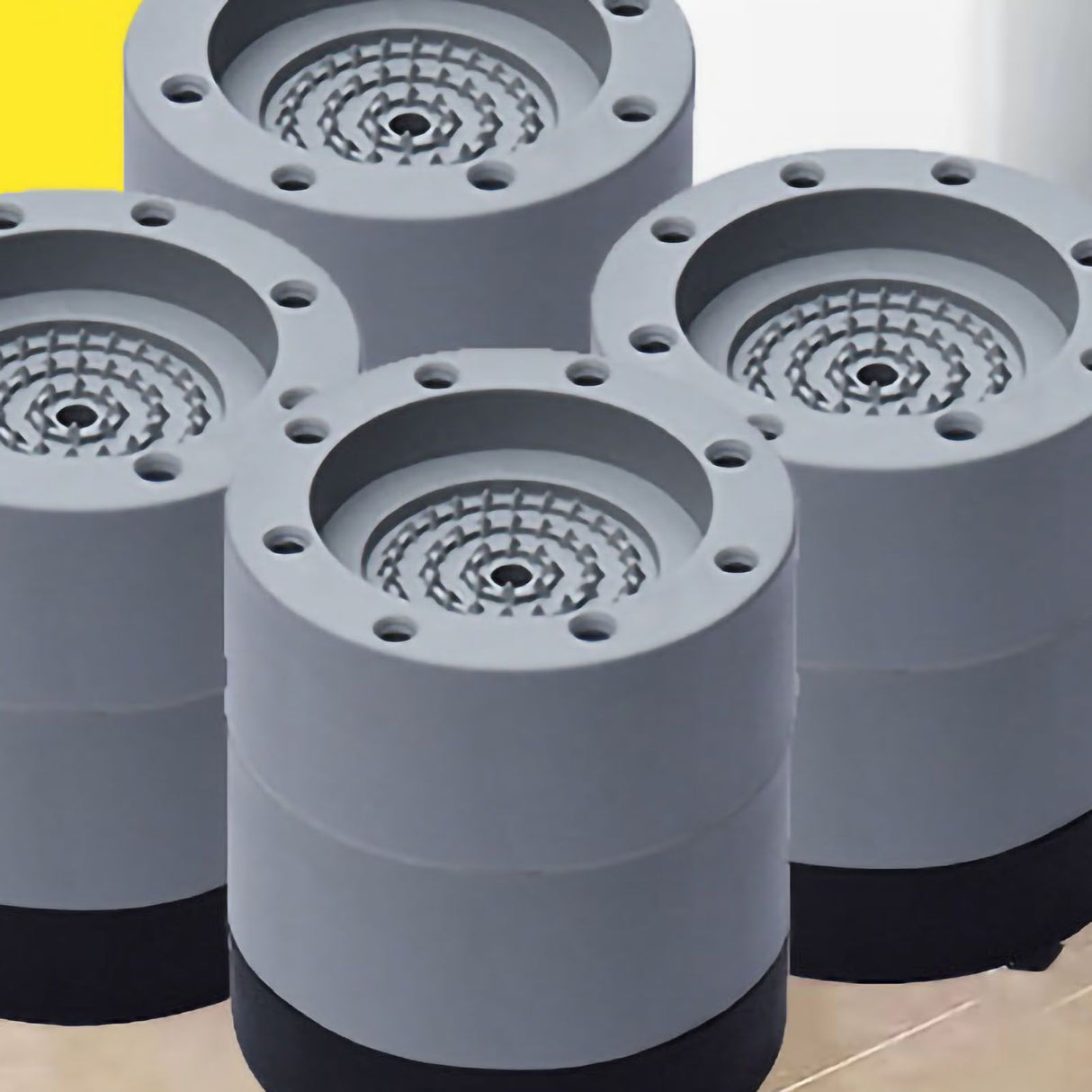 Wash Machine Feet Mat Shock Absorption Resin Fiber PVC Washing Machine Riser for Home Increase 6cm/2.4in