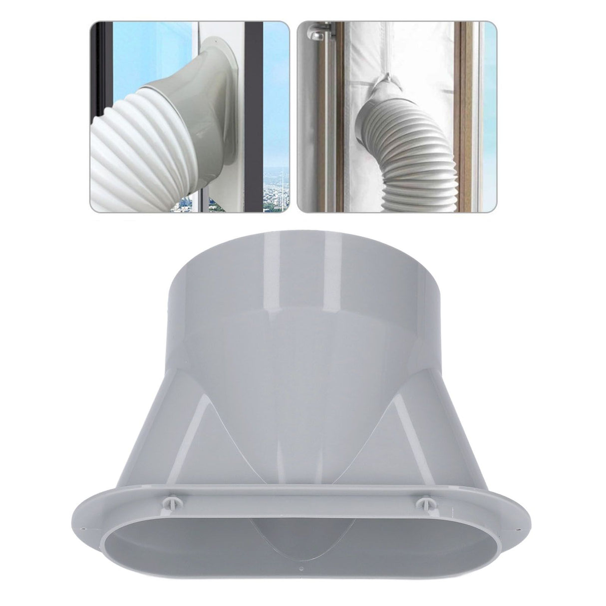 5 Inch Portable Air Conditioner Exhaust Hose Coupler Air Conditioning Part Window Adapter Supports CW and CCW Threads