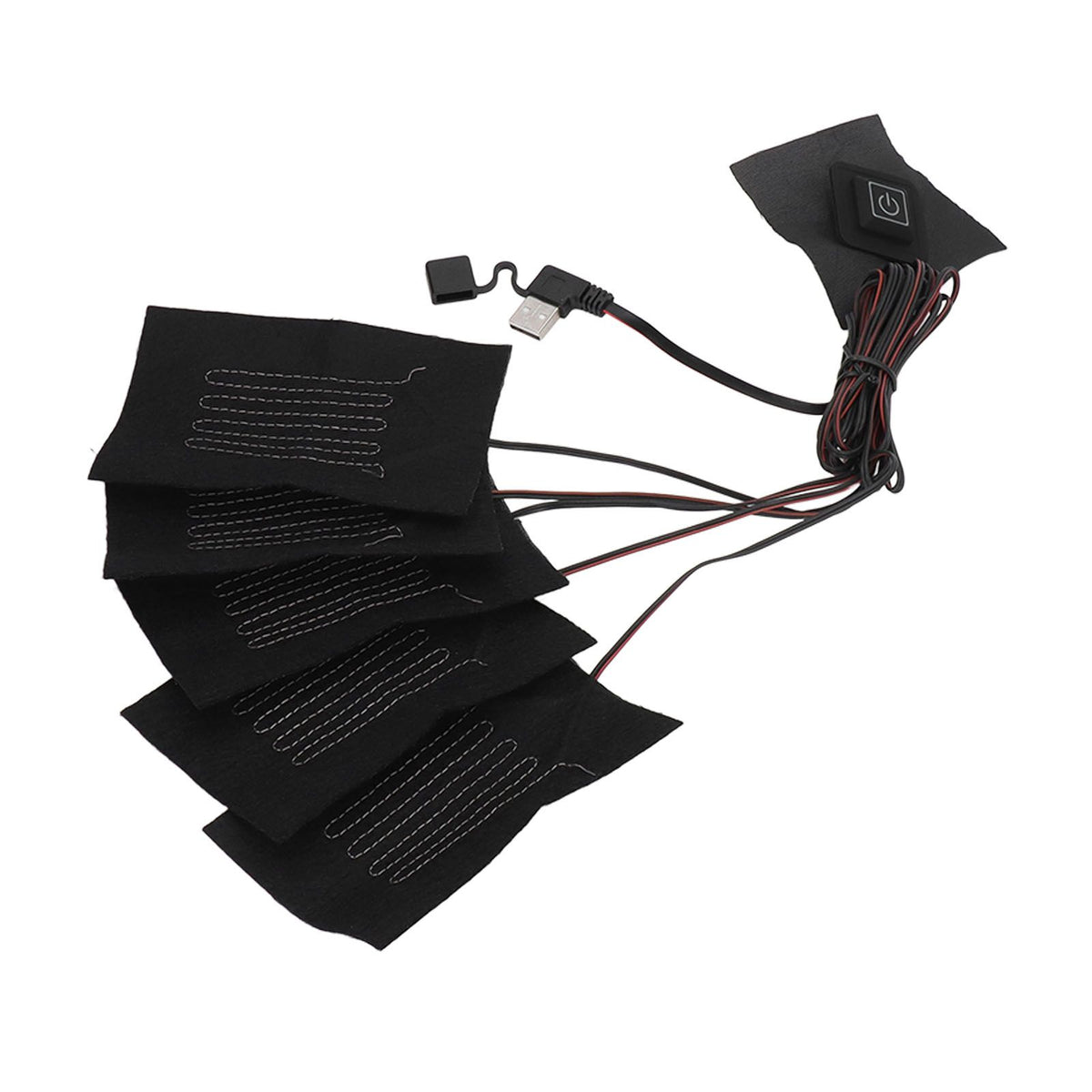 5 in 1 Electric Vest Cloth Heat Pad 3 Gears Temperature Adjustable USB Heating Pad Waterproof Composite Fiber Heater Pad