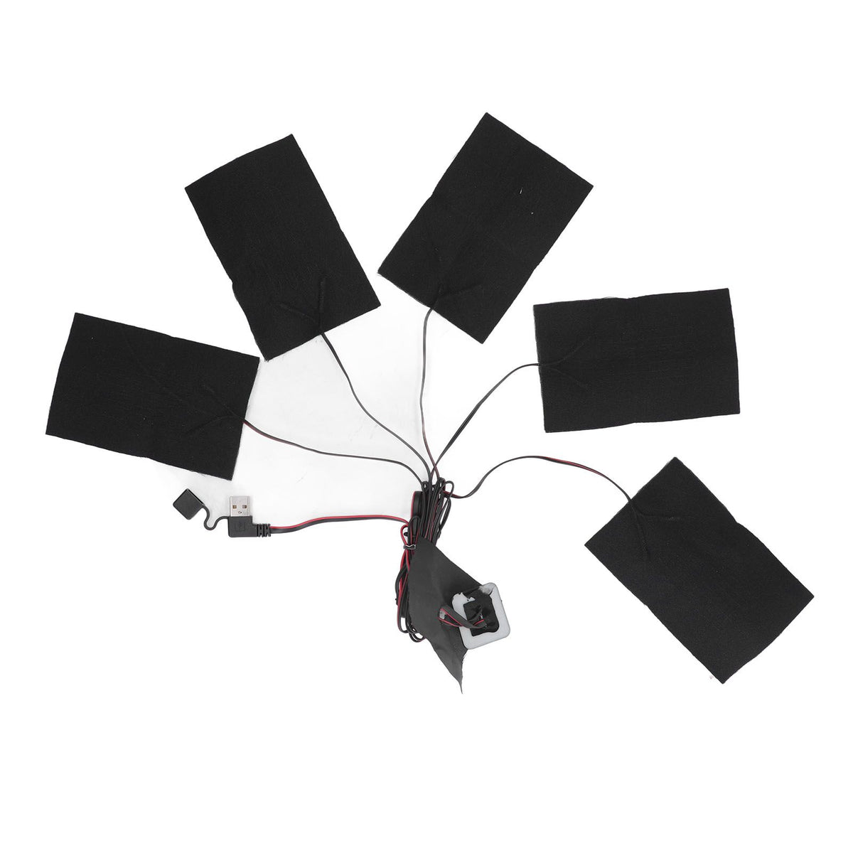 5 in 1 Electric Vest Cloth Heat Pad 3 Gears Temperature Adjustable USB Heating Pad Waterproof Composite Fiber Heater Pad