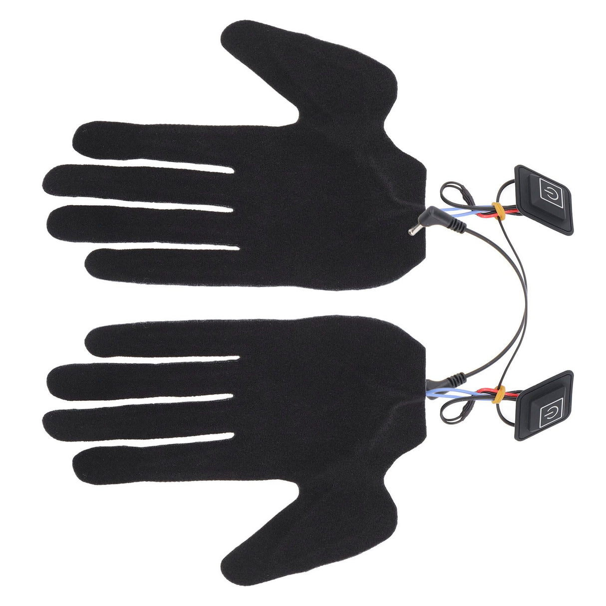 2Pcs Electric Heating Gloves Pads 5 Finger Glove Heating Sheet with 3 Adjuatable Gears for Skiing Cycling
