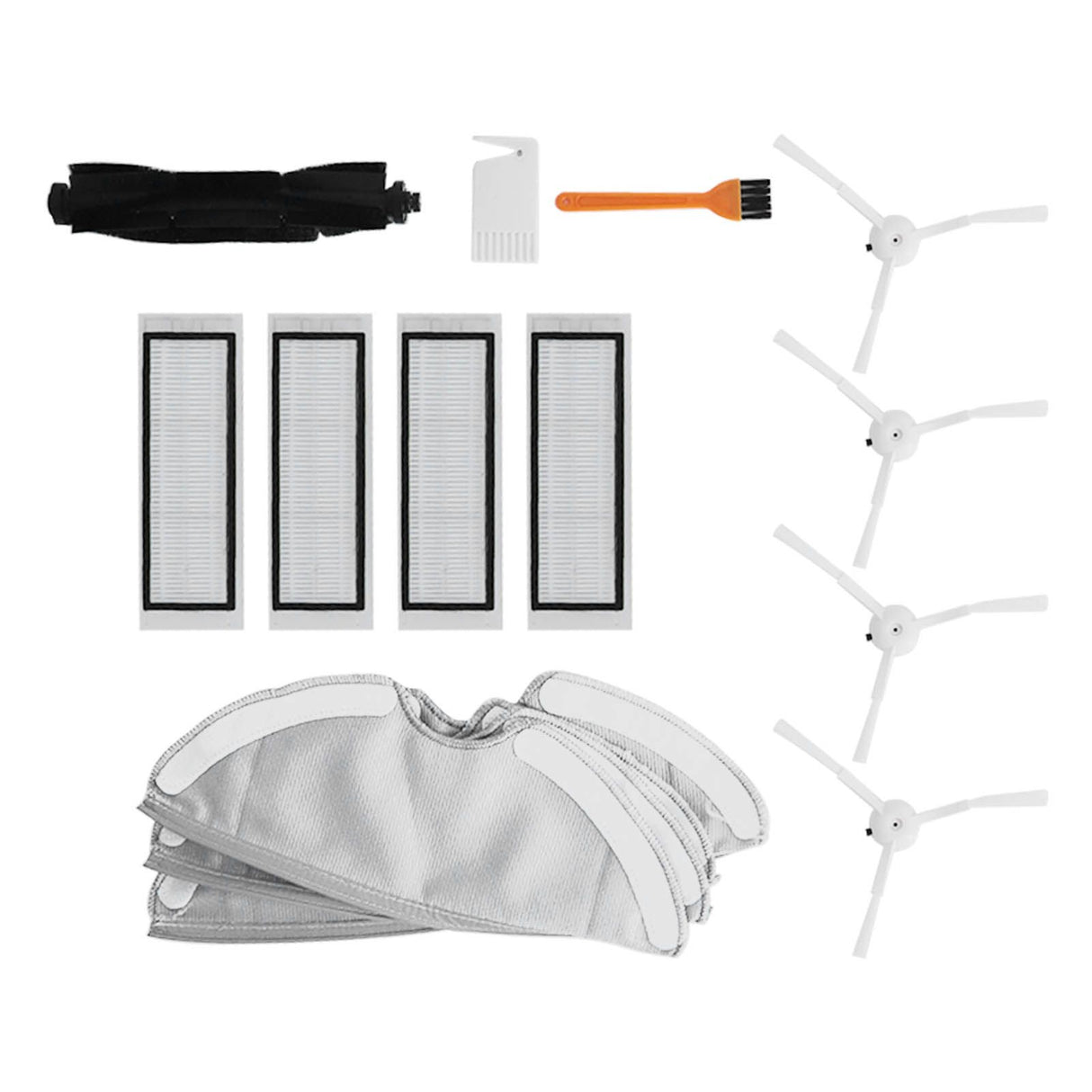 Sweeping Robot Replacement Kit for 360 S7 S5 Sweeper Roll Brush Side Brush Filter Mop Kit