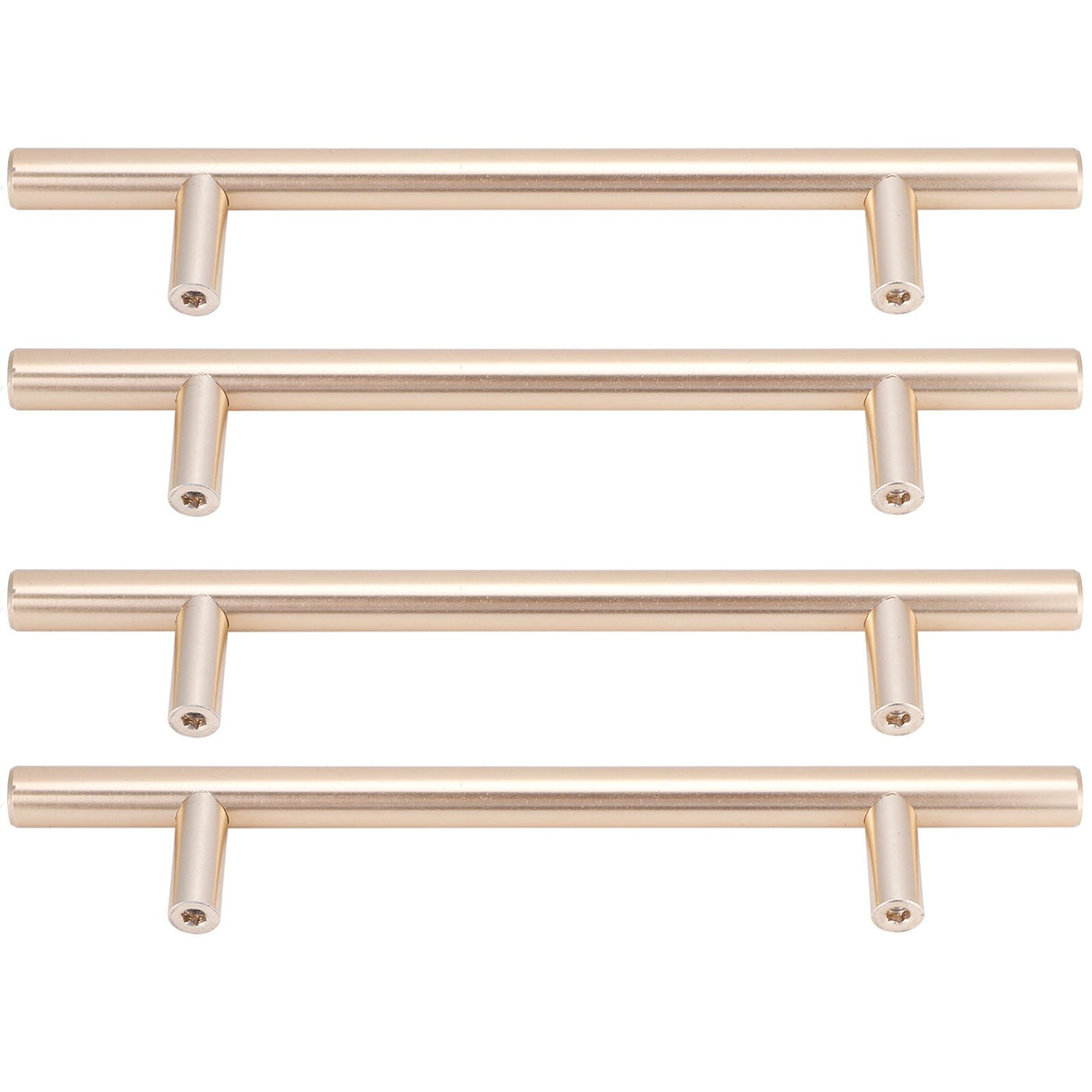 4Set Door Handle Aluminum Alloy Gold Drawer Pull Handles Cabinet Wardrobe Closet HardwareHole Distance 96