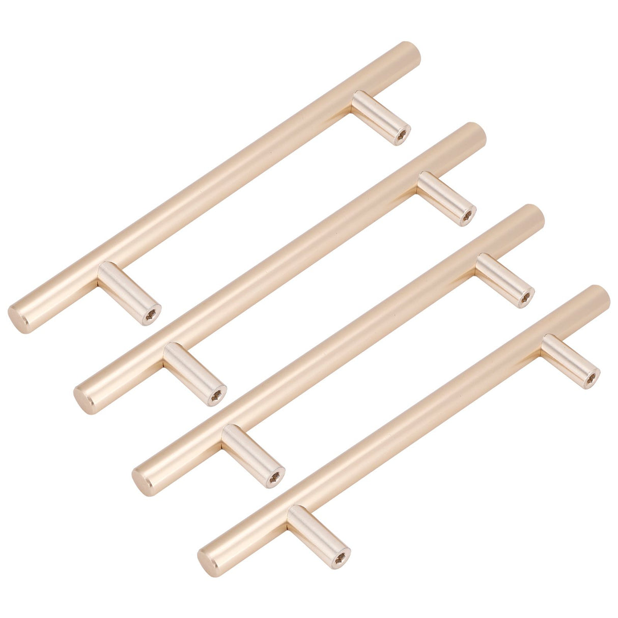 4Set Door Handle Aluminum Alloy Gold Drawer Pull Handles Cabinet Wardrobe Closet HardwareHole Distance 96