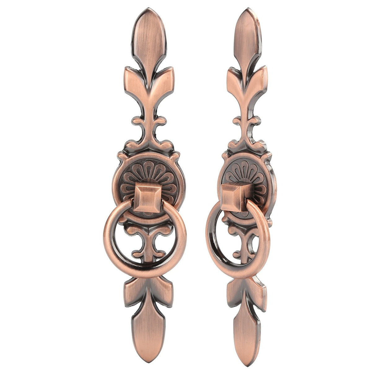 2 Sets Ring Pull Round Single Hole Handles Knob for Kitchen Cabinet Cupboard Door Drawer231 Large Antique Copper
