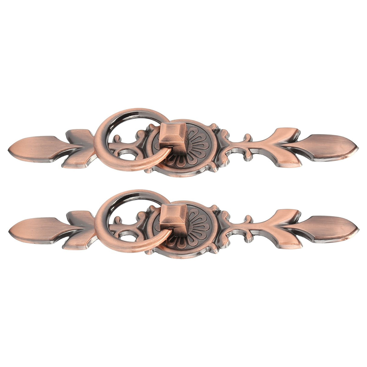 2 Sets Ring Pull Round Single Hole Handles Knob for Kitchen Cabinet Cupboard Door Drawer231 Large Antique Copper