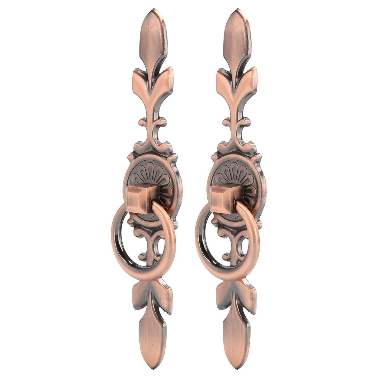 2 Sets Ring Pull Round Single Hole Handles Knob for Kitchen Cabinet Cupboard Door Drawer231 Large Antique Copper