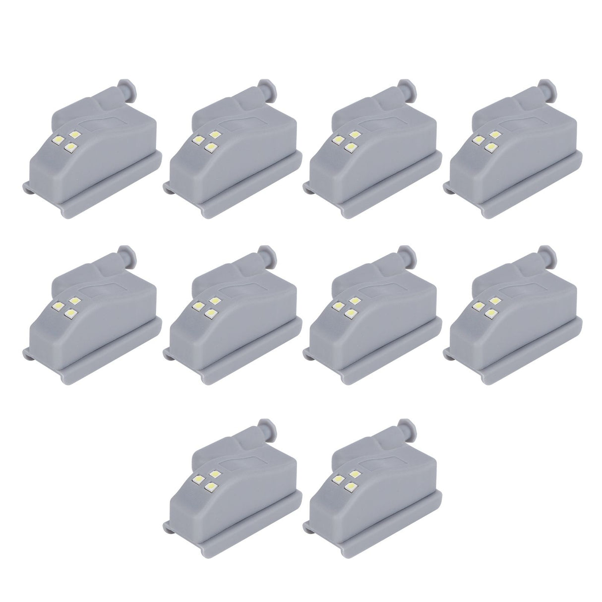 10Set Hinge LED Sensor Light Set Home Cabinet Cupboard Closet Drawer Induction LampWarm Light