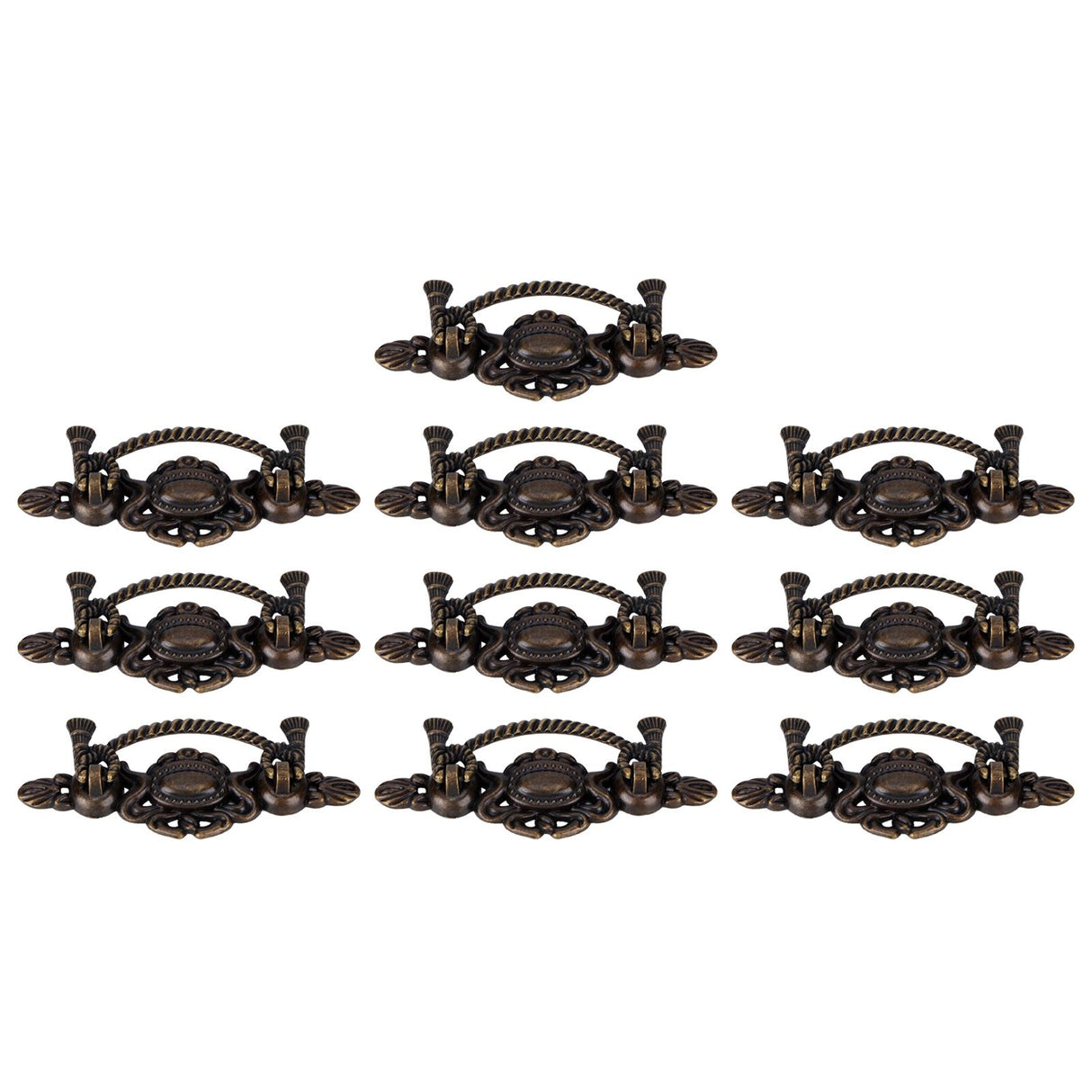 10 Sets Kitchen Drawer Cabinet Door Handle Furniture Knobs Hardware Cupboard Antique Pull Handles