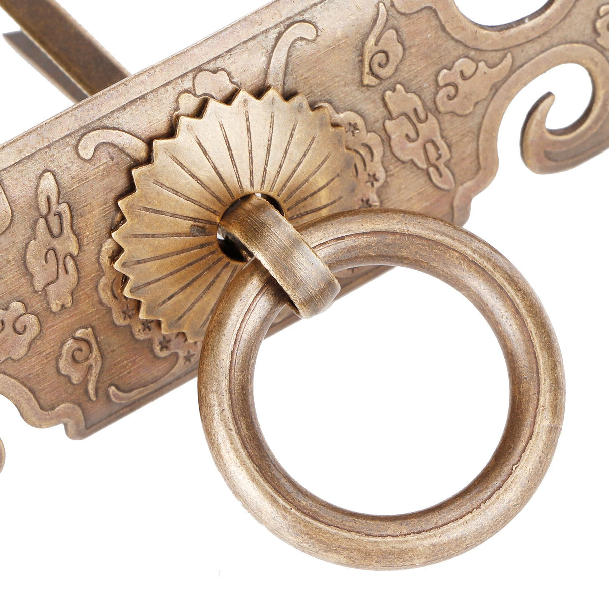 2 Sets Bat‑Shaped Handle Copper Antique Decorative Drawer Door Handle Knob for Shoe Cabinet