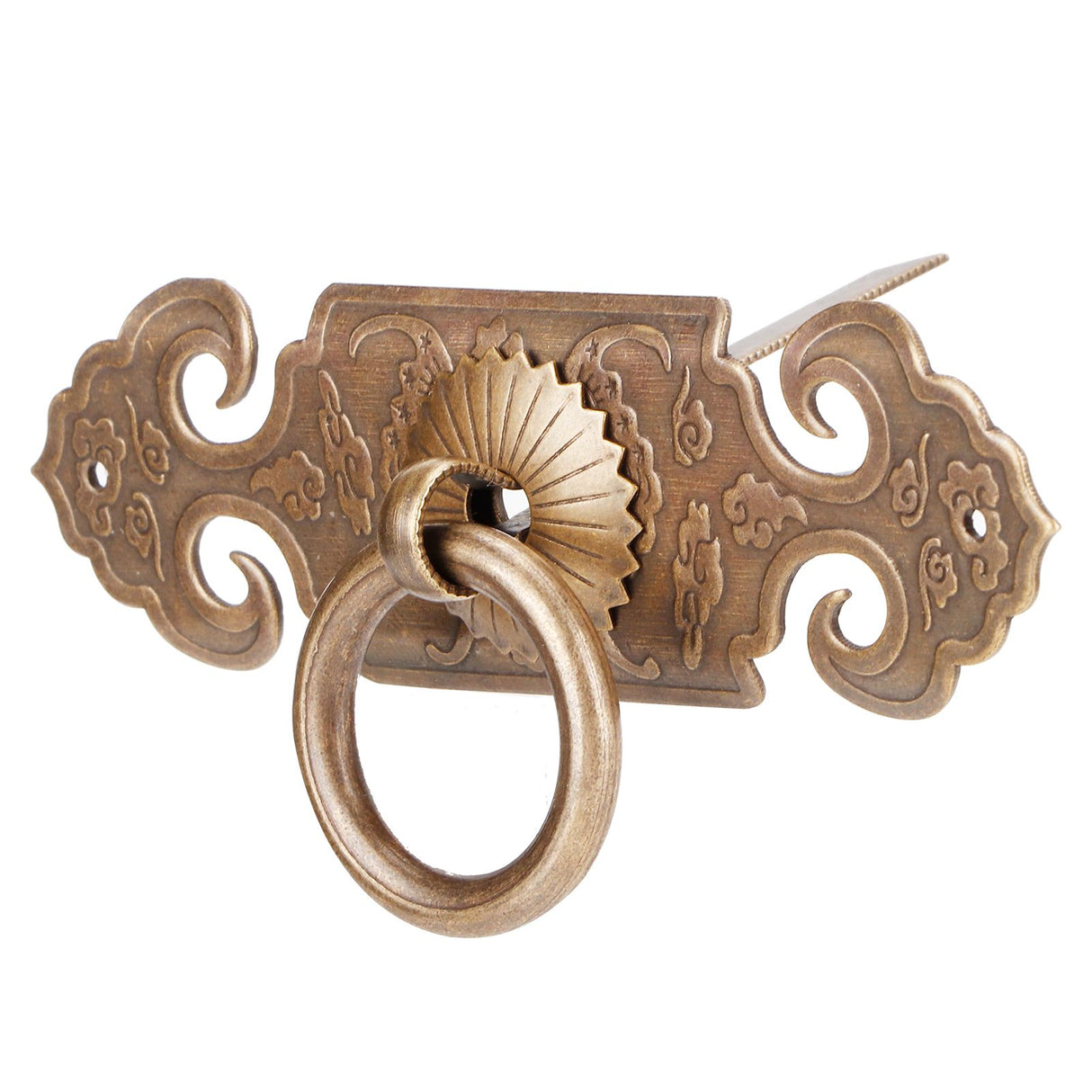 2 Sets Bat‑Shaped Handle Copper Antique Decorative Drawer Door Handle Knob for Shoe Cabinet