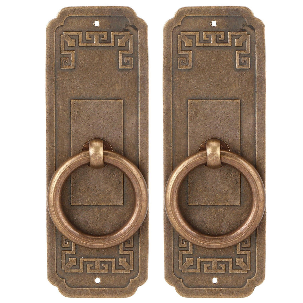 2 Sets Chinese Style Handle Single Hole Door Pull Knobs for Kitchen Cabinet Furniture Hardware10cm