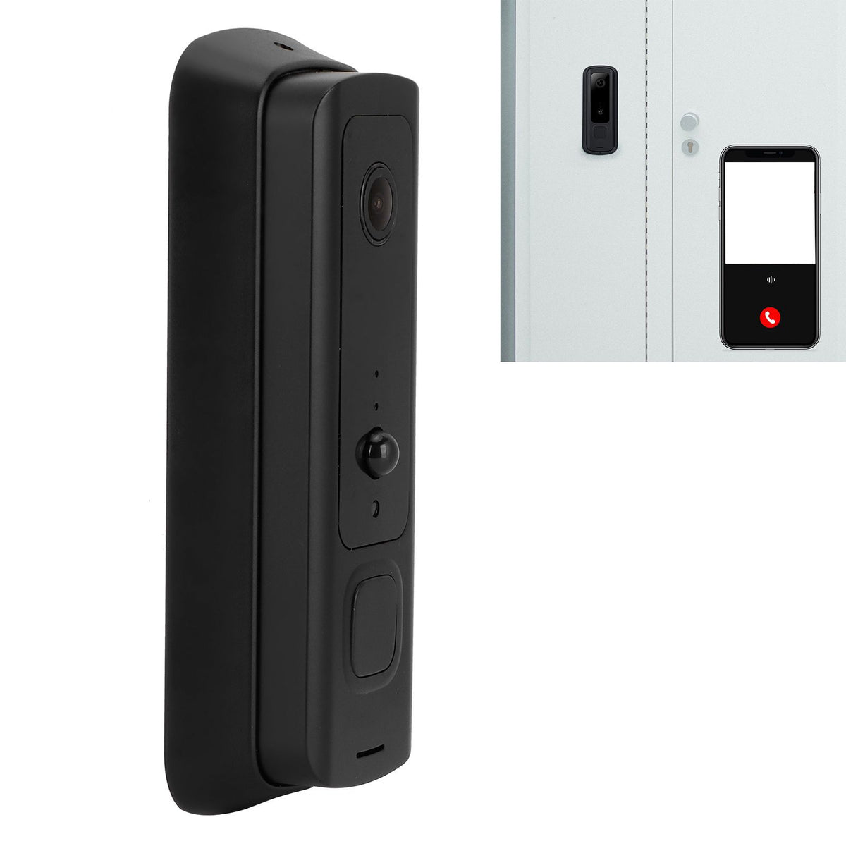 WiFi Smart Doorbell Wireless Video Intercom Home Security System 1080P PIR Motion Detection