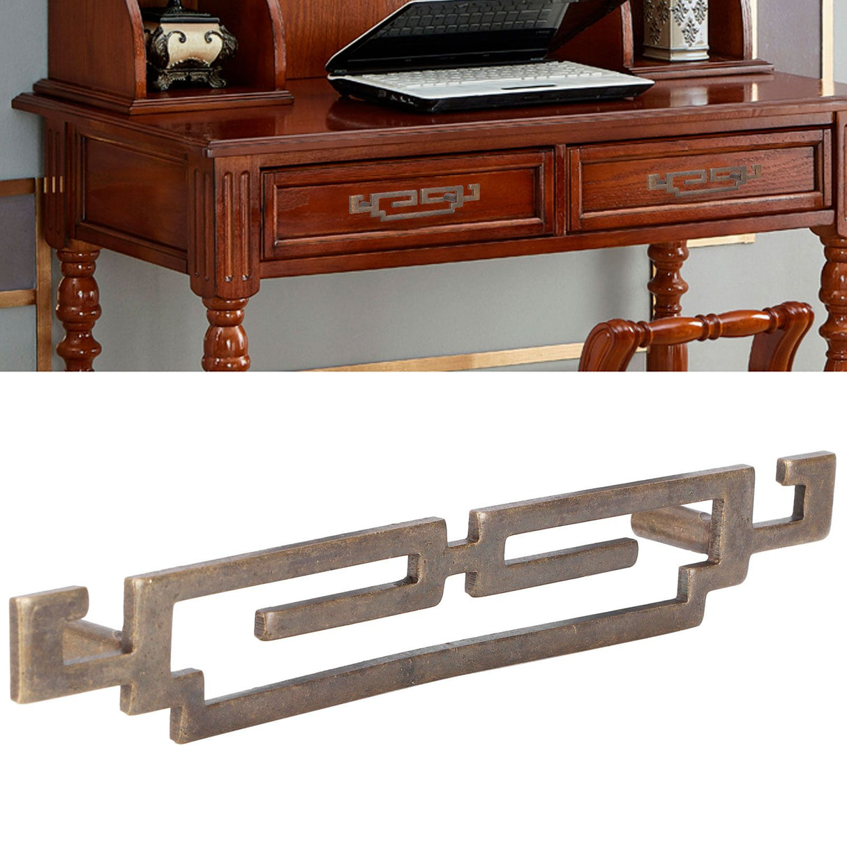 Shoe Cabinet Handle Antique Drawer Door Pull Knob Chinese Retro Style Furniture HardwareLarge Size Handle