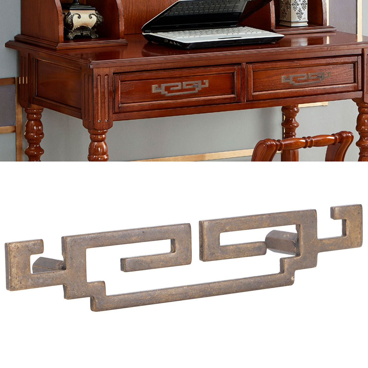 Shoe Cabinet Handle Antique Drawer Door Pull Knob Chinese Retro Style Furniture HardwareMedium Size Handle