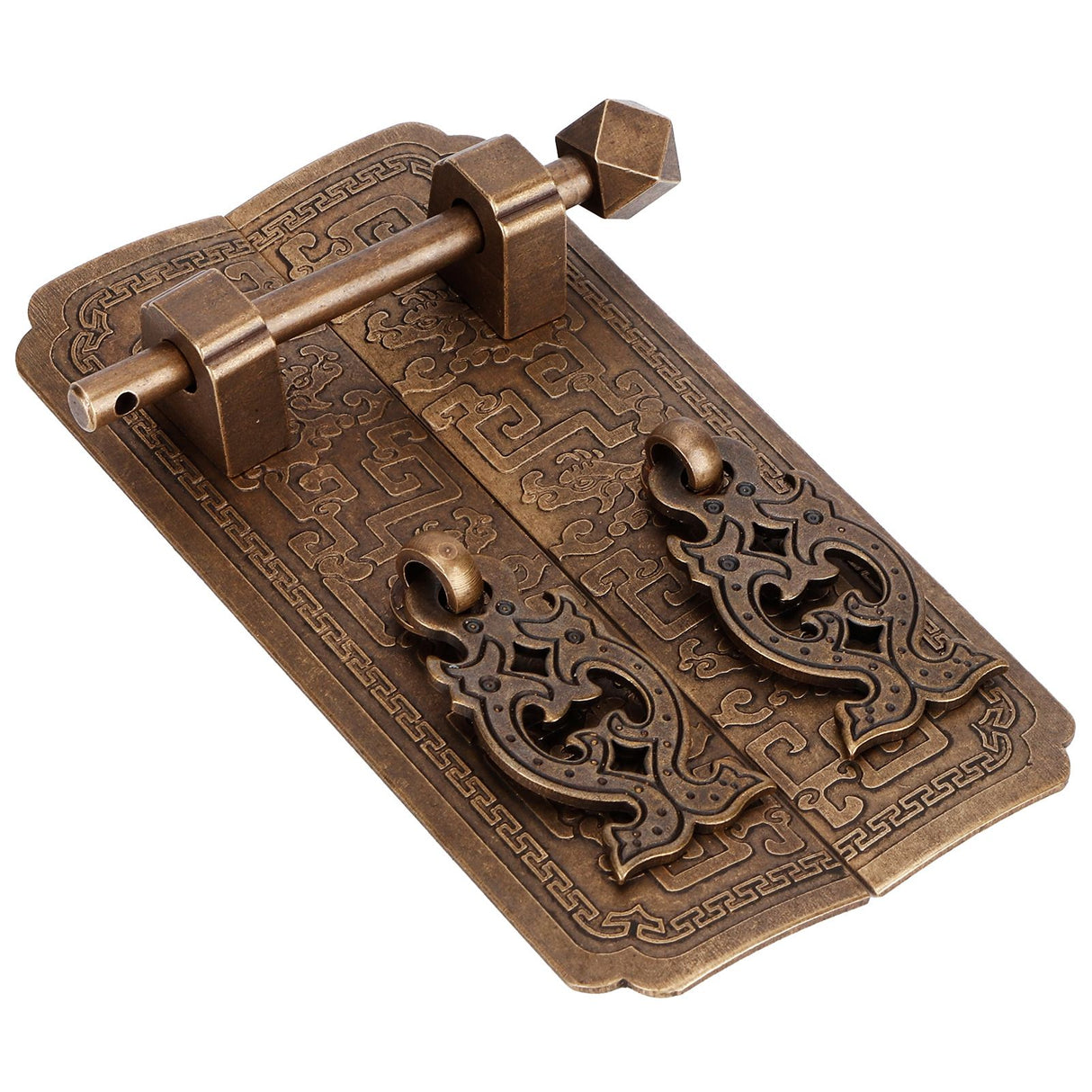 Door Handle Set Chinese Style Antique Copper Pull Handles Cabinet Wardrobe Accessory