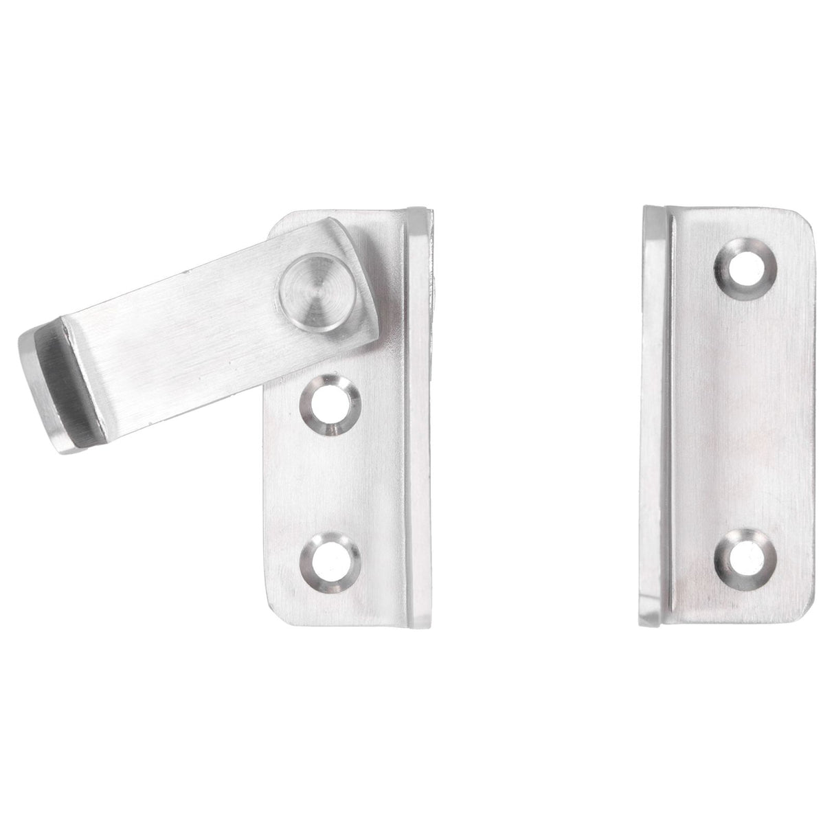 2 Sets Manual Door Bolt Stainless Steel PunchFree Bolt Lock Wardrobe Bathroom Door Accessories