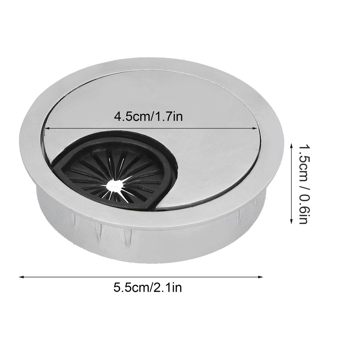 4 Set Desk Cable Wire Grommet PC Computer Desk Cord Grommet Cable Hole Cover Organizers50 Brushed