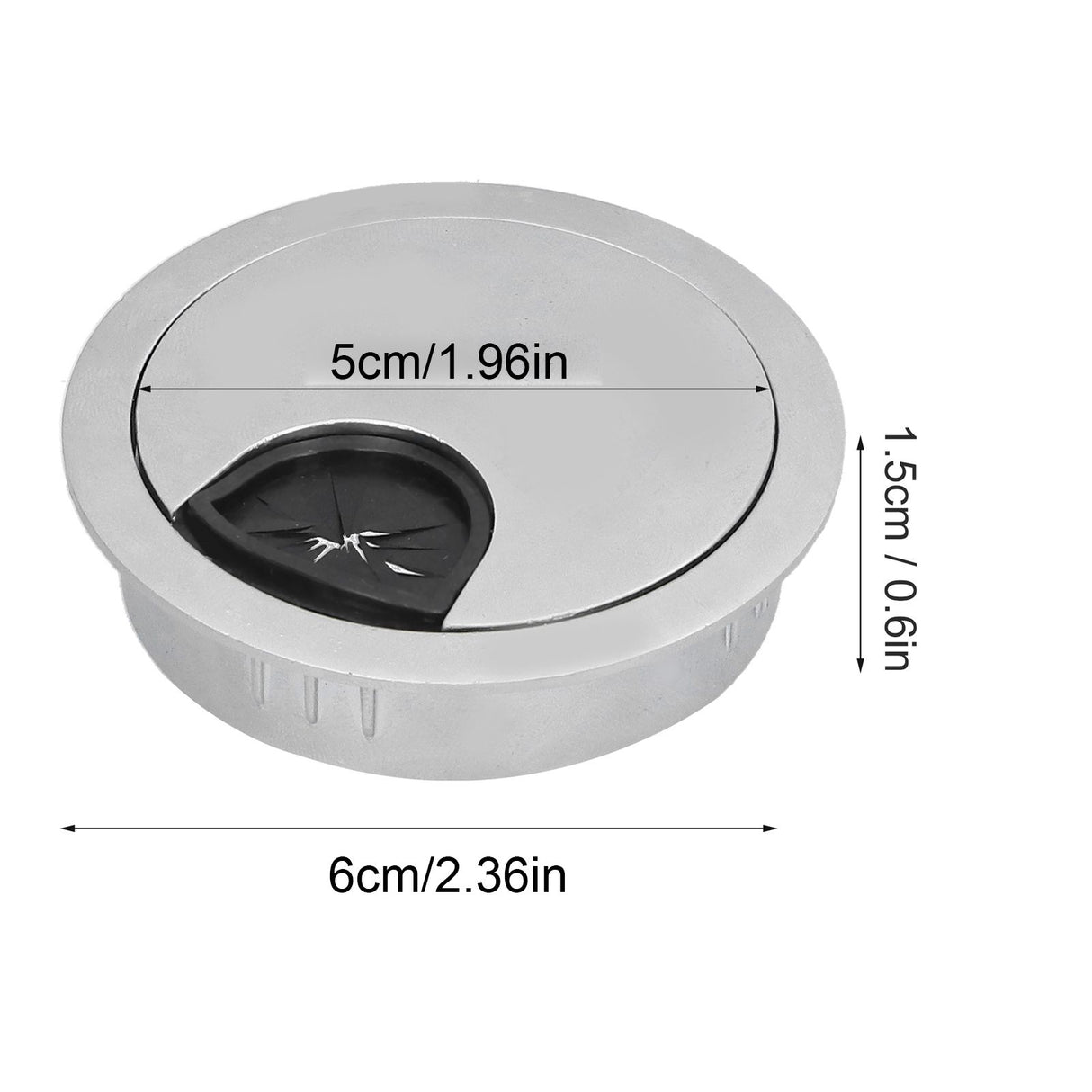 4 Set Desk Cable Wire Grommet PC Computer Desk Cord Grommet Cable Hole Cover Organizers53 Brushed