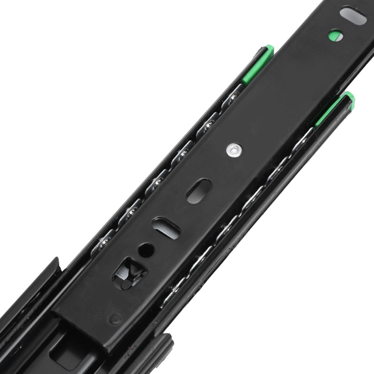 Drawer Slide Cold Rolled Steel 3-Section Damping Ball Bearing Track Rail Furniture Hardware