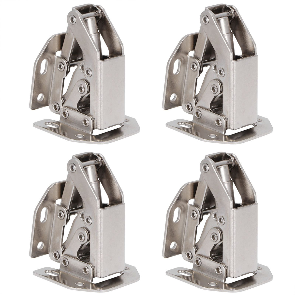 4Set Cabinet Hinges Bridge Shaped Door Hinge Kit for Cupboard Closet Wardrobe Furniture