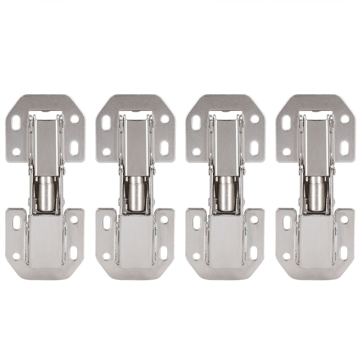 4Set Cabinet Hinges Bridge Shaped Door Hinge Kit for Cupboard Closet Wardrobe Furniture