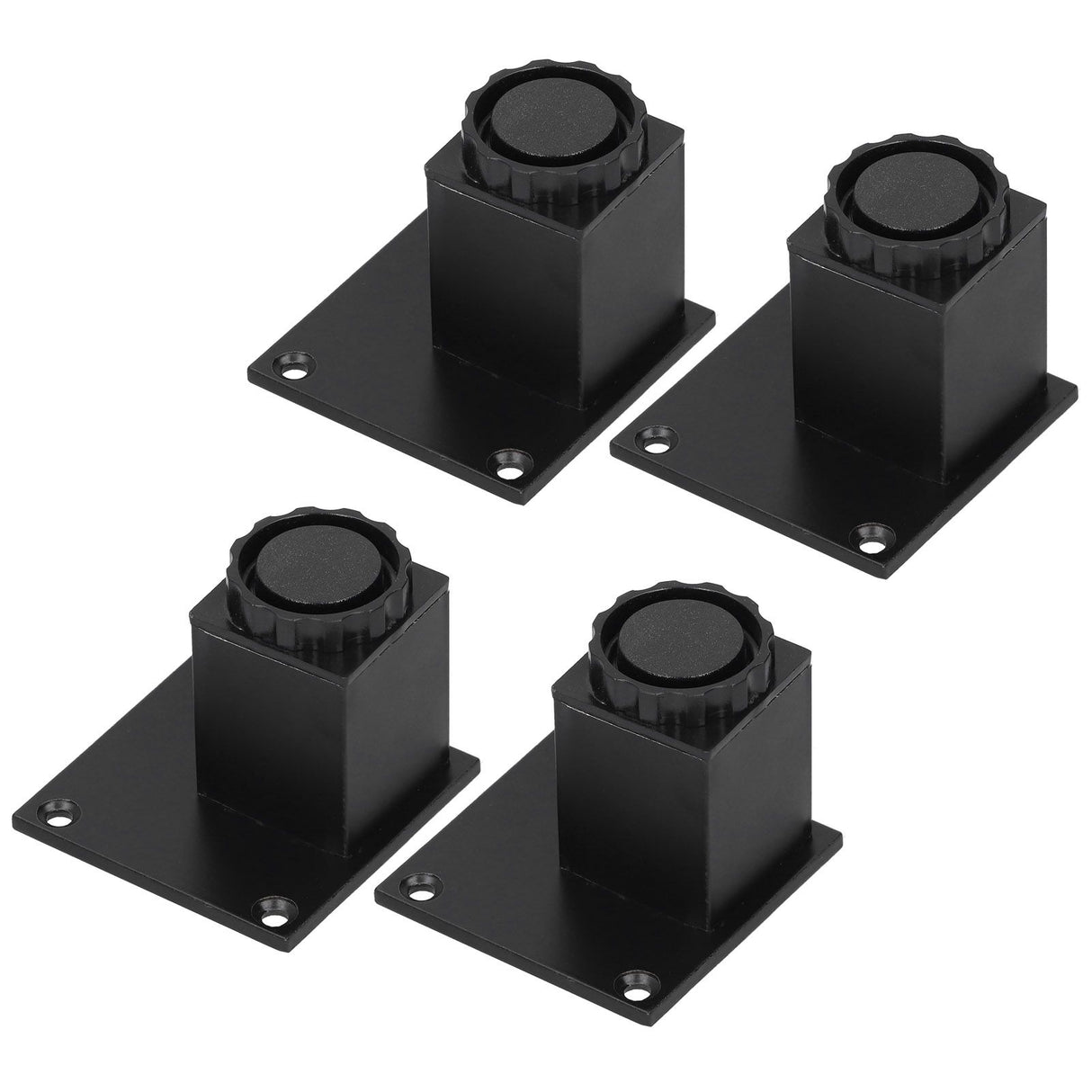 4Pcs/Set Furniture Leg Adjustable Height Aluminum Alloy Square Support for Sofa Cabinet60mm