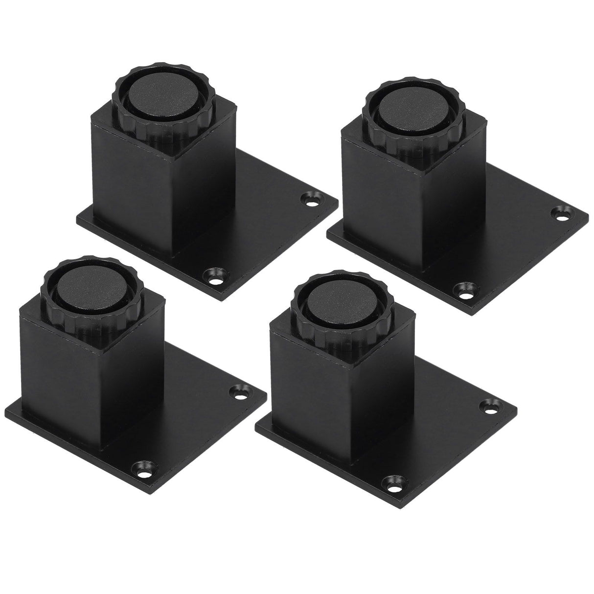 4Pcs/Set Furniture Leg Adjustable Height Aluminum Alloy Square Support for Sofa Cabinet60mm