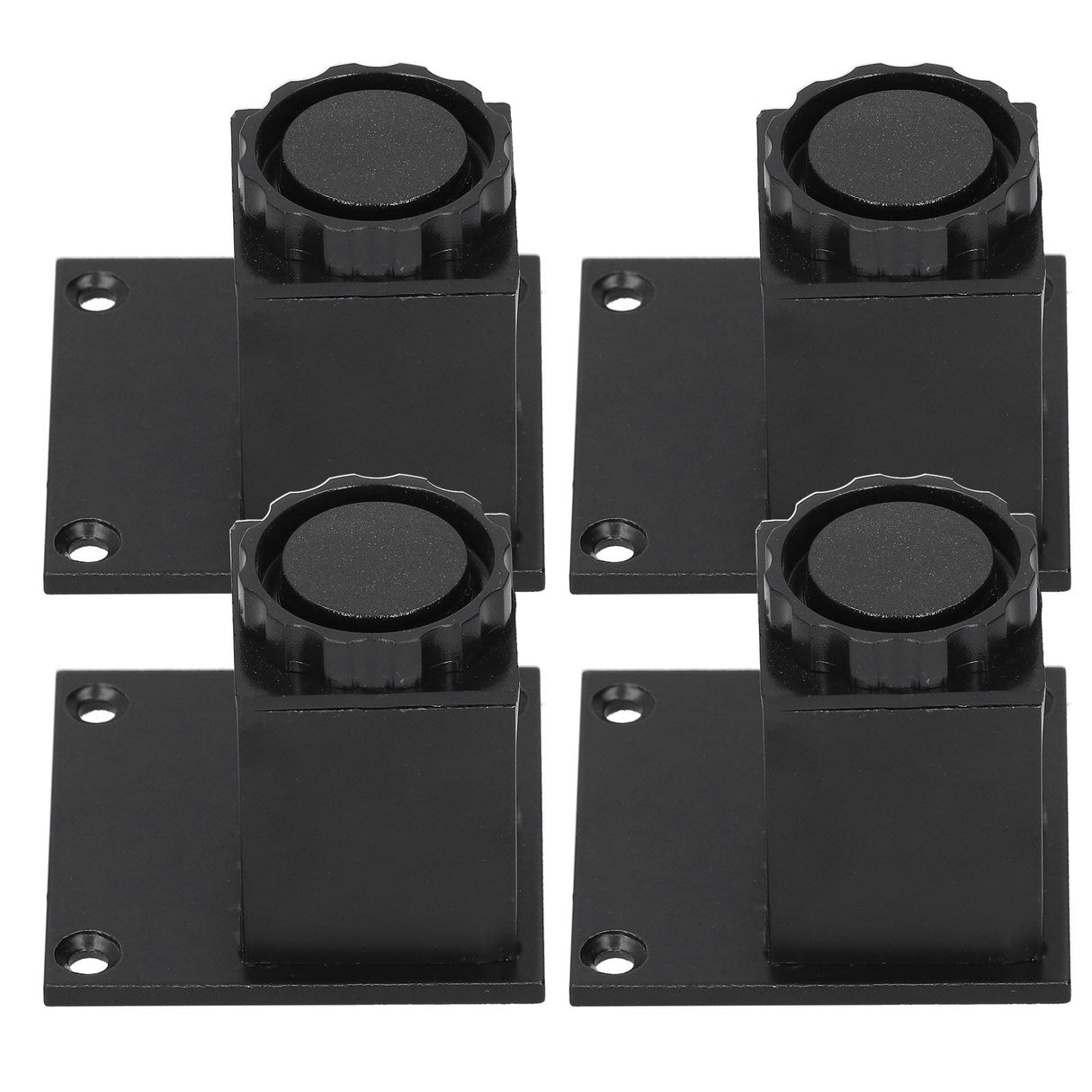 4Pcs/Set Furniture Leg Adjustable Height Aluminum Alloy Square Support for Sofa Cabinet60mm