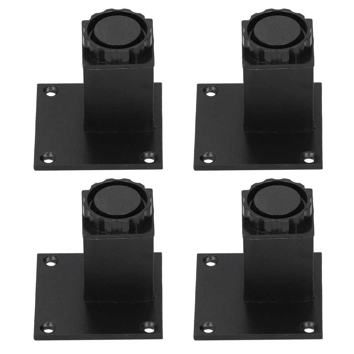 4Pcs/Set Furniture Leg Adjustable Height Aluminum Alloy Square Support for Sofa Cabinet60mm
