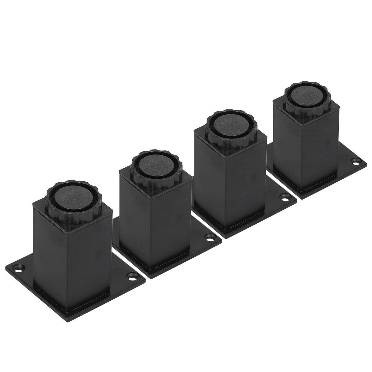 4Pcs/Set Furniture Leg Adjustable Height Aluminum Alloy Square Support for Sofa Cabinet80mm