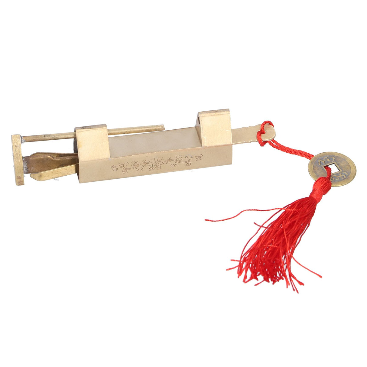 4.4cm Spacing Mini Vintage Padlock Dedicated Carved Jewelry Box Padlock with Key