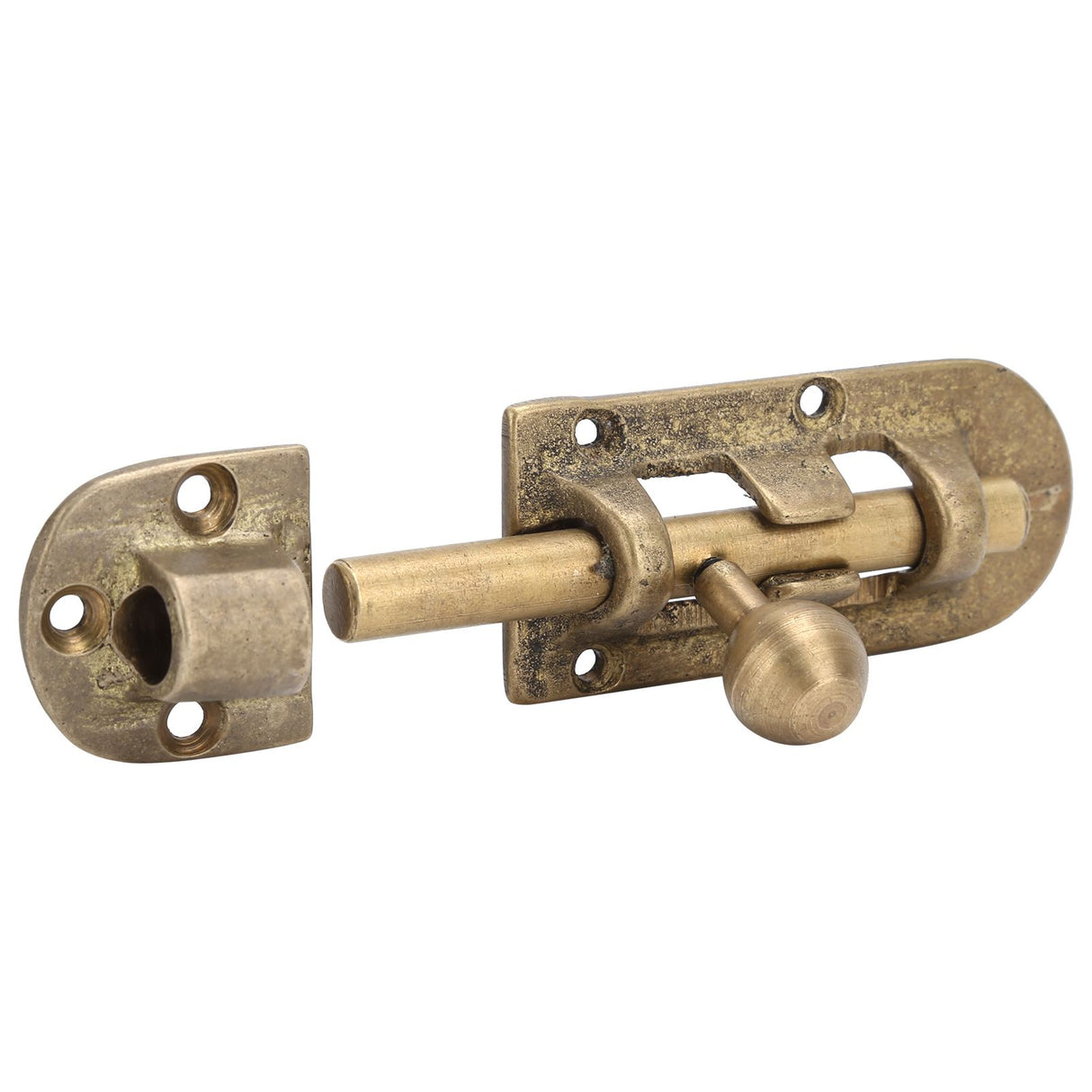 Vintage Brass Door Latch Antique Door Window Bolts Buckle Sliding Lock Hardware Fittings