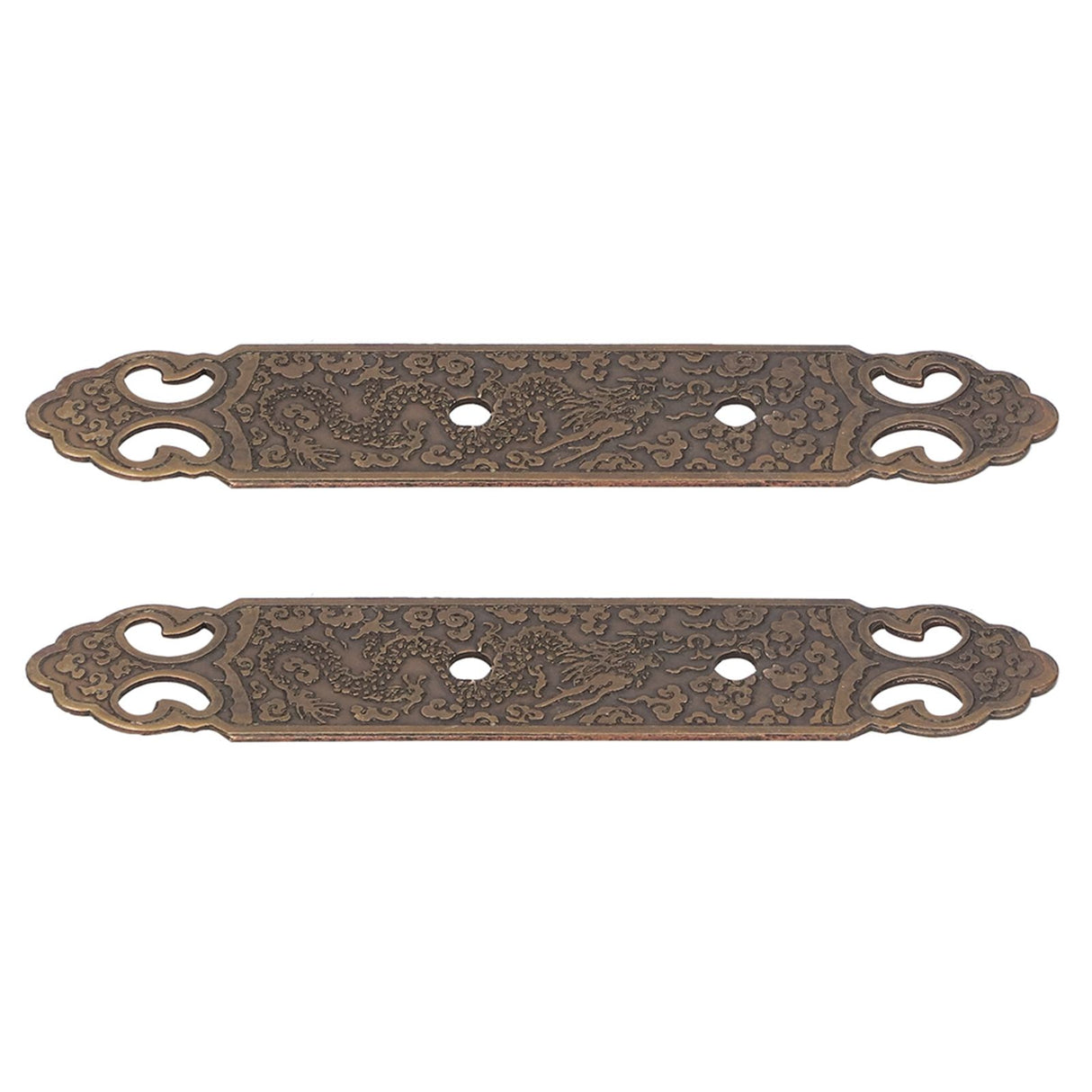 Door Handle Antique Brass Exquisite Pattern Straight Bar Handle Accessories for Cabinet Wardrobe