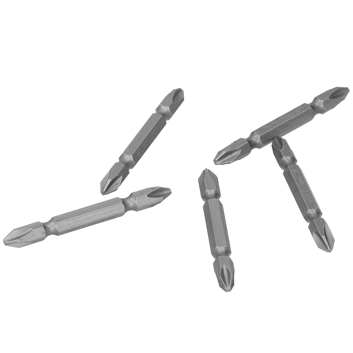 65mm PH2 Screwdriver Bits Magnetic Electric Screwdriver Head S2 DoubleHead Cross Bit(Sand Blast )