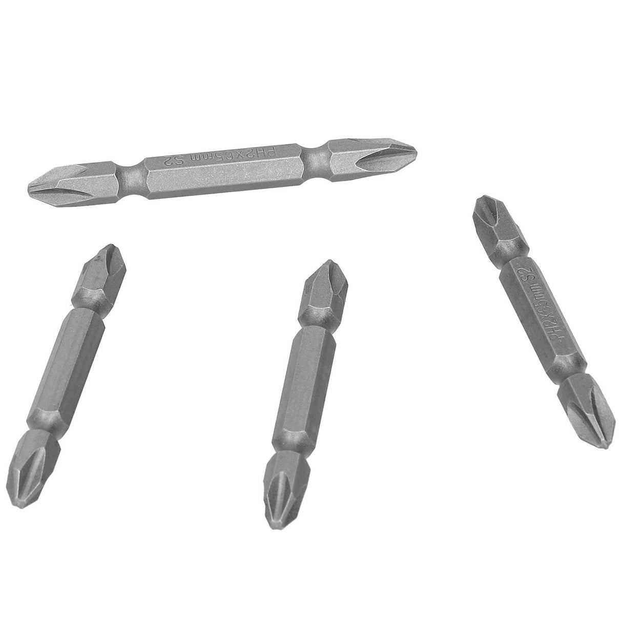 65mm PH2 Screwdriver Bits Magnetic Electric Screwdriver Head S2 DoubleHead Cross Bit(Sand Blast )
