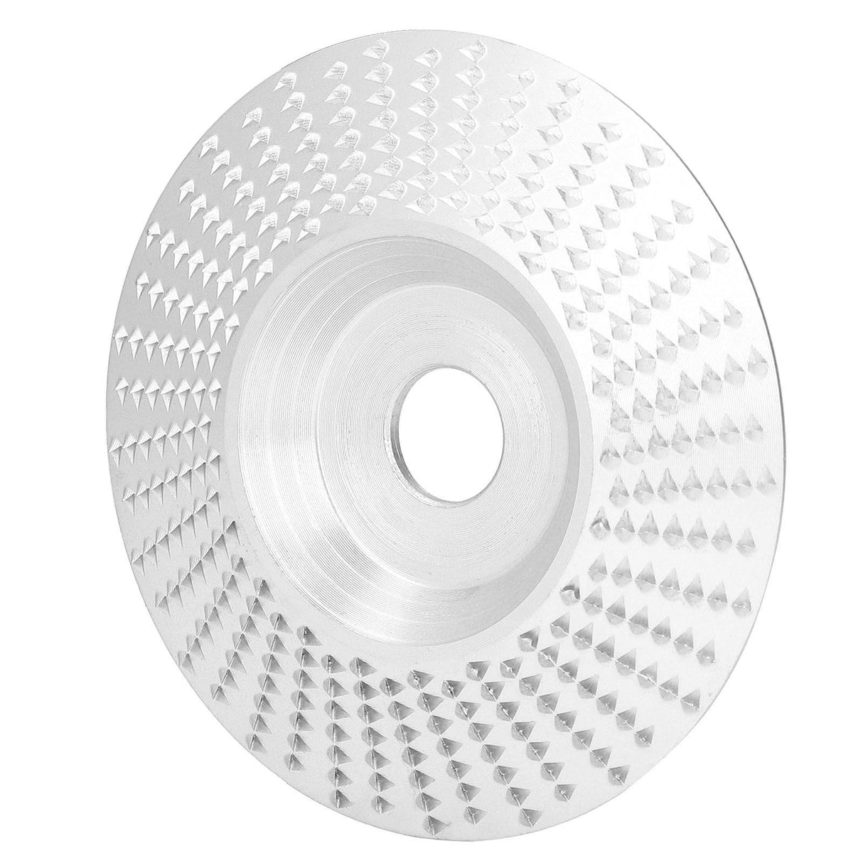 Grinding Shaping Disc Tungsten Carbide 100mm OD 16mm Hole Dia for Angle Grinder WoodworkingSilver