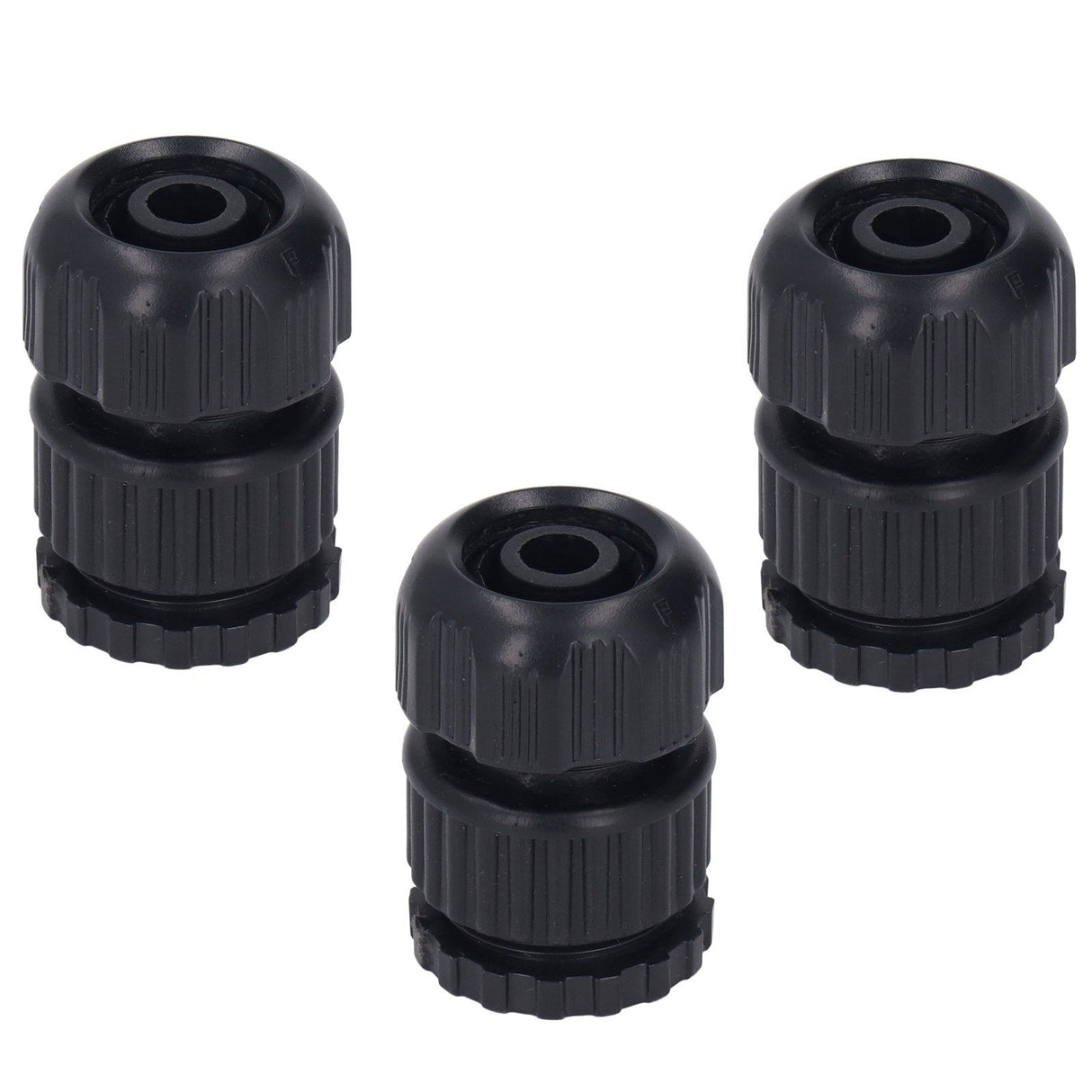 3pcs Tap Connector Adapter PP Stainless Steel Home Water Hose Accessories for Garden Car Washing G1/2 G3/4 Thread 11-13 Inner Hole