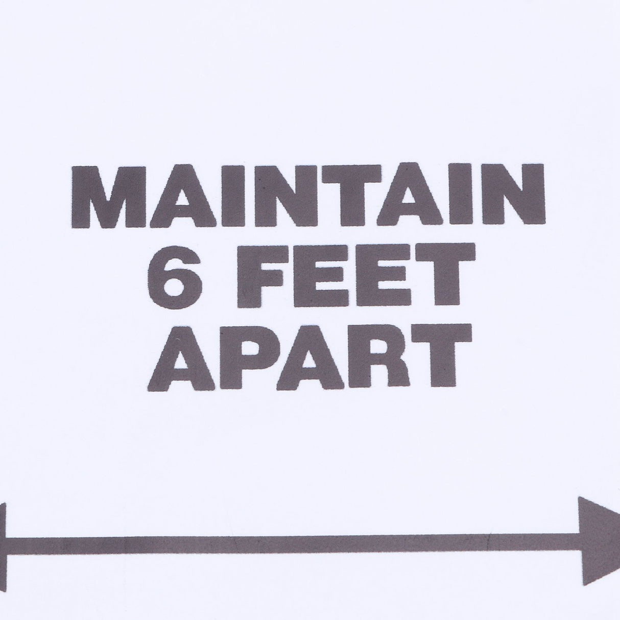 2 Set Floor Sticker Floor Distancing Signs Marker Warning Decal for Mall School Public Area