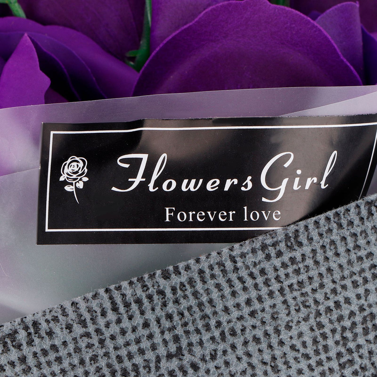 Rose Bouquet Artificial Fake Soap Flower Bunch for Wedding Ceremony Valentine's Day GiftPurple