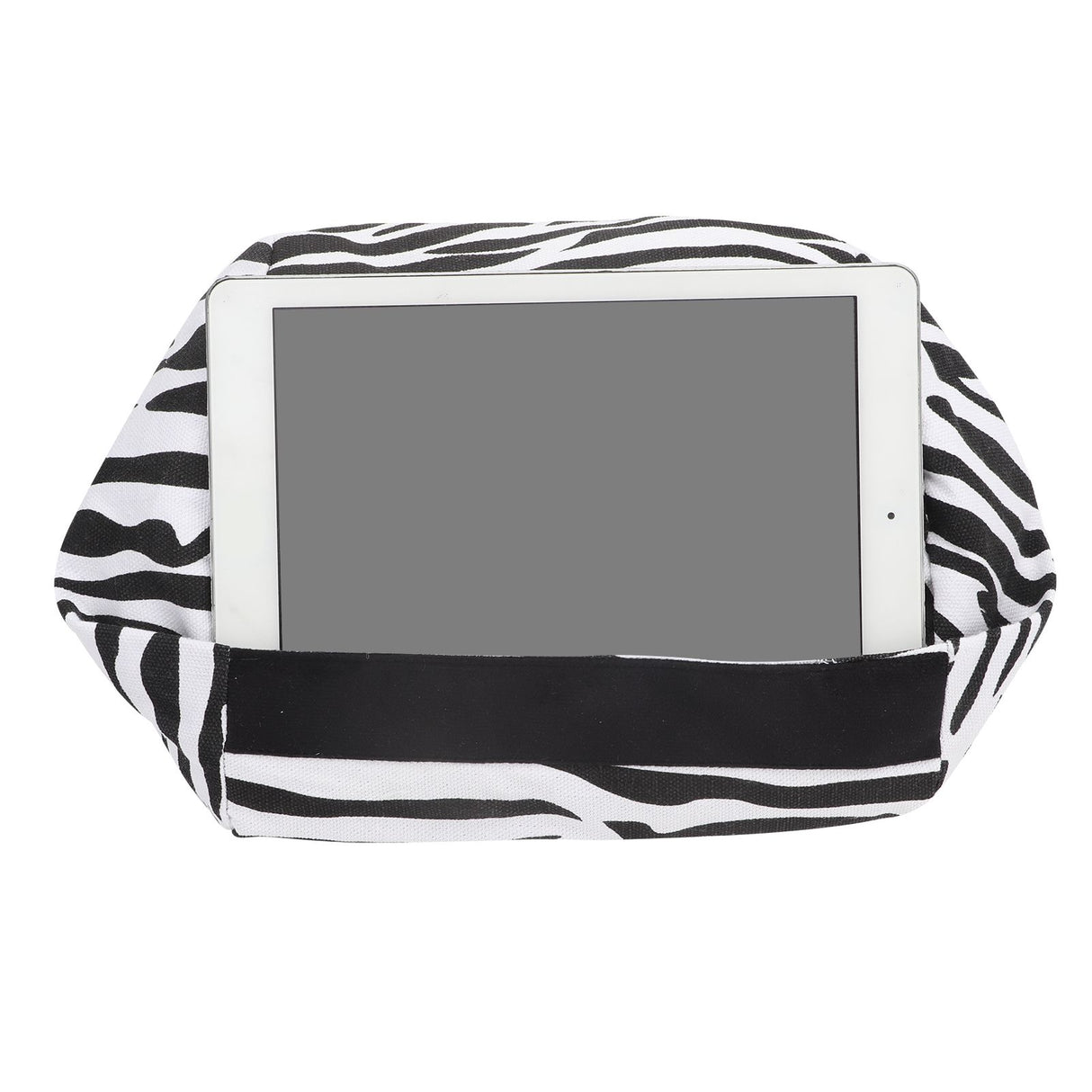 Portable Tablet Cushion Printed Canvas Reading Bracket Pillow Holder for Smartphone BooksStripe Style