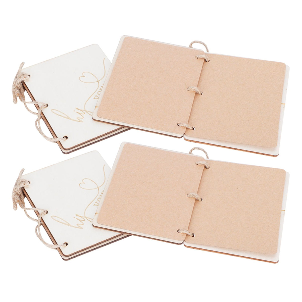 2 Sets Wedding Vow Books Exquisite Gift Card Declaration Booklets Props SuppliesStyle 2