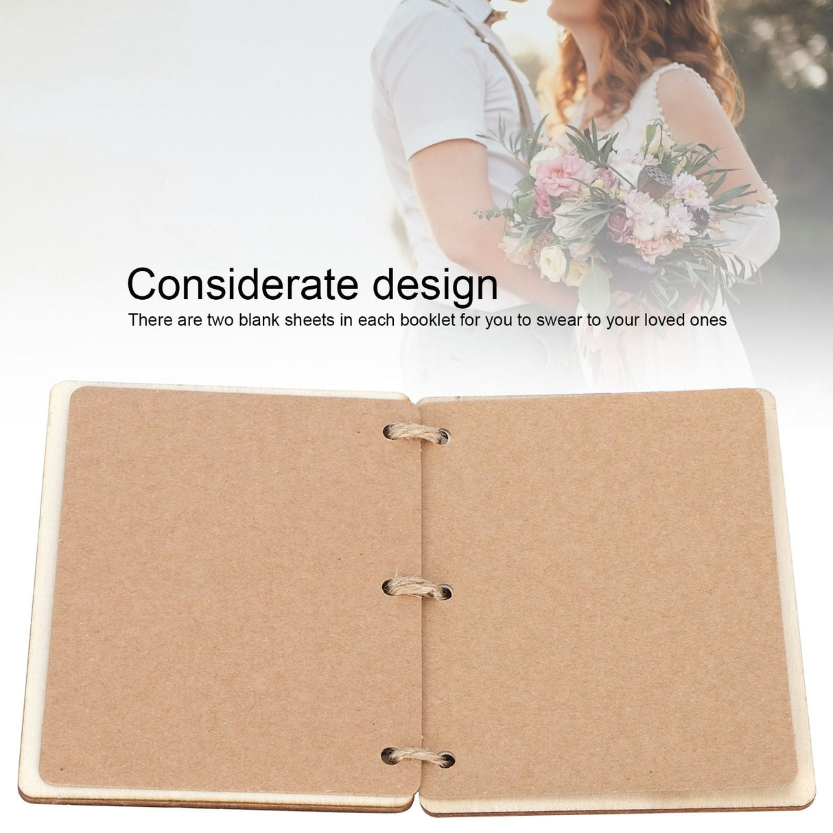 2 Set Wedding Booklet Anniversary Books Notebook Photography Props Decoration Gift#1