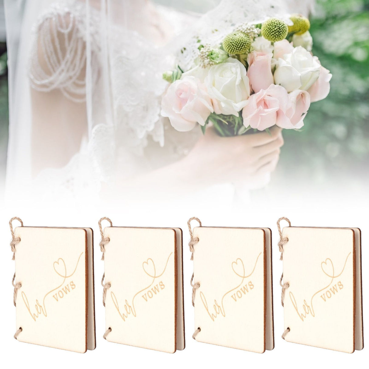 2 Set Wedding Booklet Anniversary Books Notebook Photography Props Decoration Gift#2