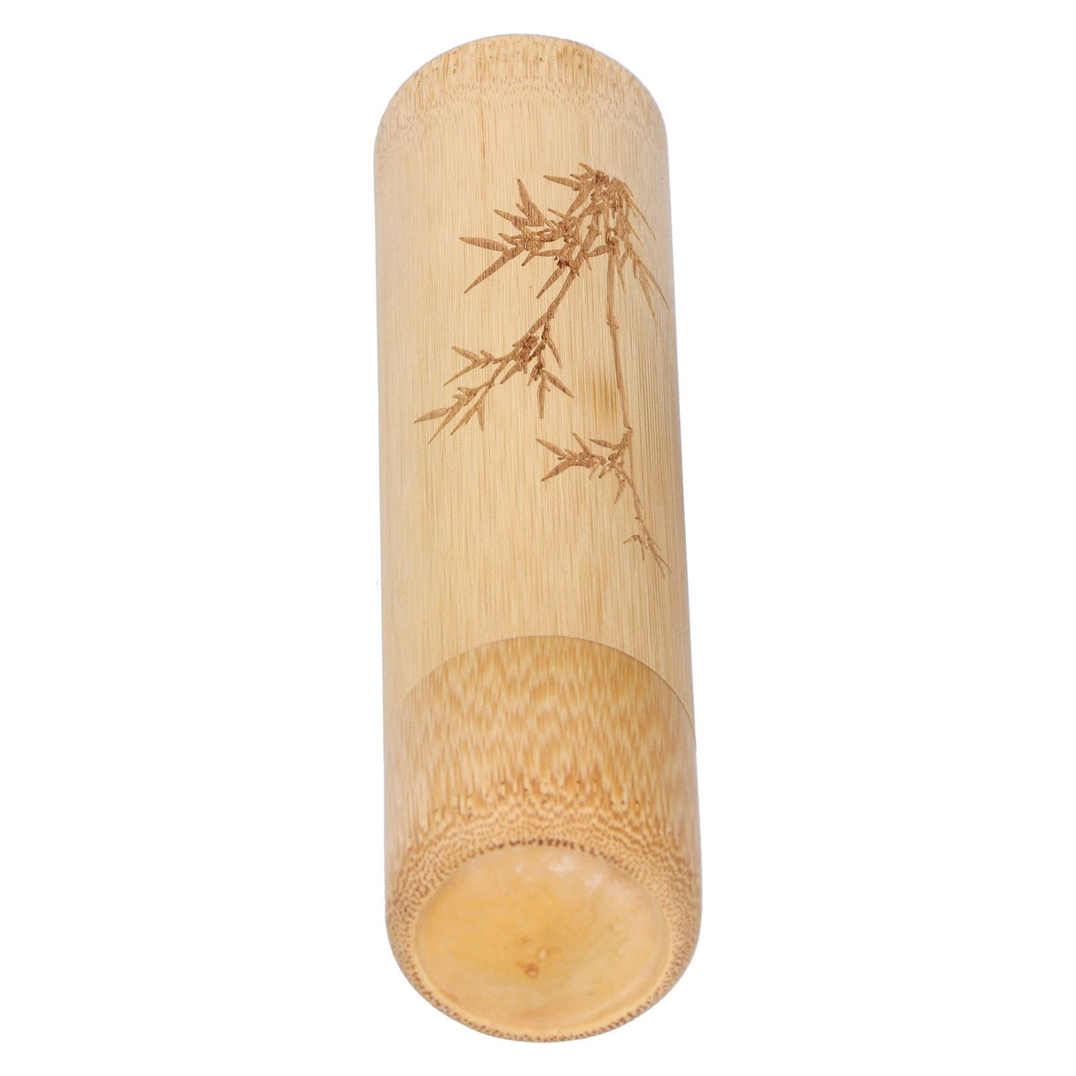2Pcs Bamboo Tube Natural Environmentally Friendly Carbonized for Tea Nuts Incense CanisterBamboo Pattern