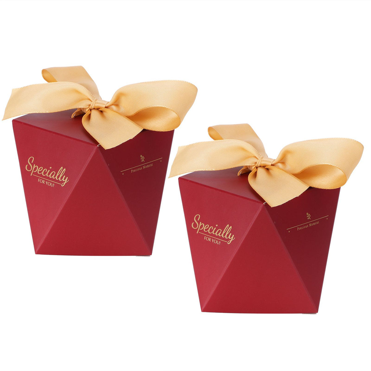 25 Sets Candy Box Cookies Gift Boxes with Ribbon for Birthday Wedding Party FavorL