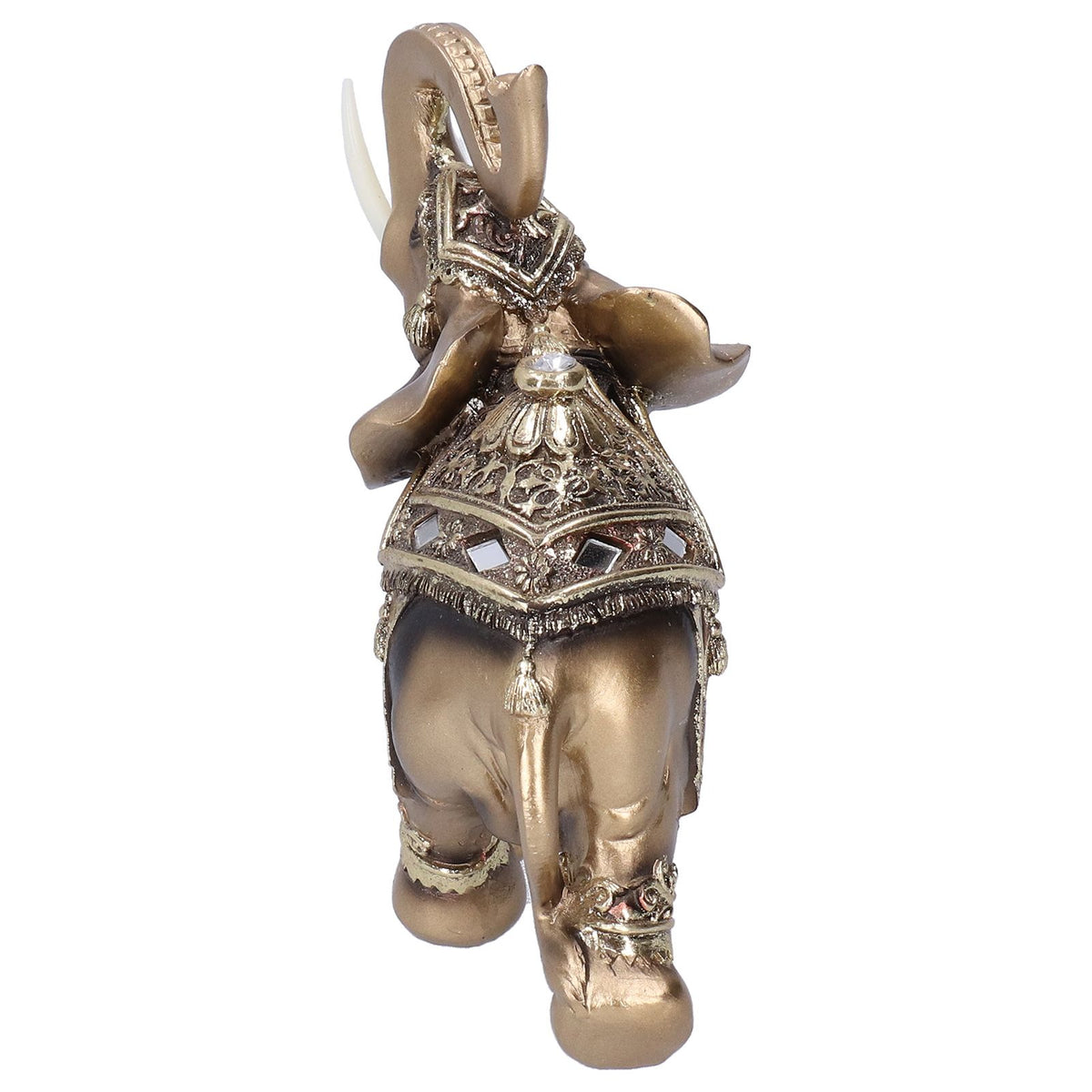 Resin Elephant Statue Figurine Crafts Desktop Ornaments for Home Living RoomGold L 16.5x8x16cm